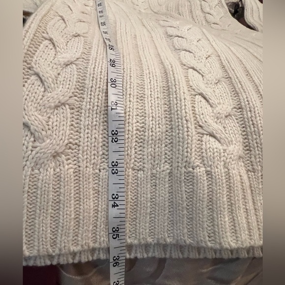 💥REDUCED💥Moon River Women's Long Sleeve Cable Sweater Dress, cream  small NWOT - Picture 8 of 10